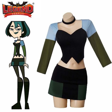 Total Drama Island Gwen, Emo Halloween Costumes, Gwen Cosplay, Classy Halloween Costumes, Halloween Coustumes, Pyjama Satin, Beer Poster, Anime Cosplay Costumes, Plus Size Halloween