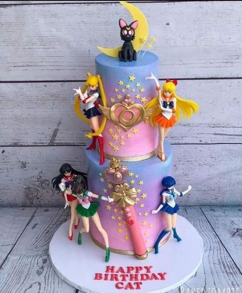 Sailor Moon Cake Ideas, Sailor Moon Party Ideas, Moon Party Ideas, Sailor Moon Cakes, Sailor Moon Party, Sailor Moon Birthday, Sailor Moon Merchandise, Anime Cake, Moon Party