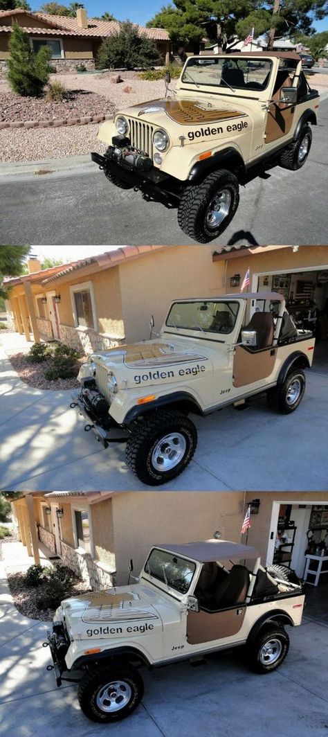 Jeep Cj7 Golden Eagle, Jeep Cj7 Mods, Jeep Golden Eagle, Cj7 Jeep, Jeep Humor, Cj Jeep, Jeep Bumpers, Jeep Photos, Custom Jeep Wrangler