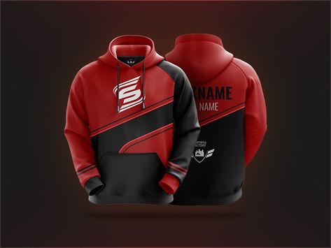 eSports Hoodie Design - Static eSports by Chethan KVS Sports Shirts Ideas, Hoodie Design Ideas, Hoodie Jersey, Design Hoodie, Sports Hoodies, Tee Shirt Designs, Gaming Clothes, Jersey Design, Sports Jacket