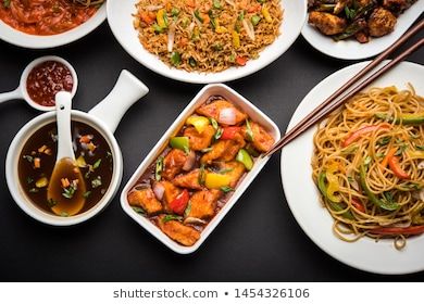 Veg Chinese Food Images, Stock Photos & Vectors | Shutterstock Chinese Vegetable Stir Fry, American Chop Suey, Popular Chinese Dishes, Chinese Street Food, Chilli Paneer, Chinese Vegetables, Lunch Buffet, Chop Suey, Bamboo Garden