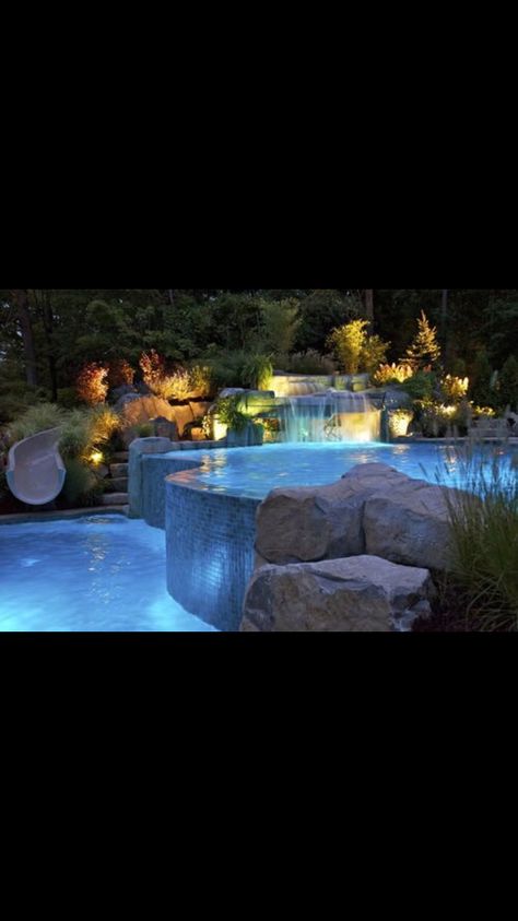 Multi-level Pool Basement Pool Ideas, Multi Level Pool, Pool Basement, Outdoor Hangout, Swimming Ponds, House Basement, Pool Pictures, Freeform Pools, Pool Room