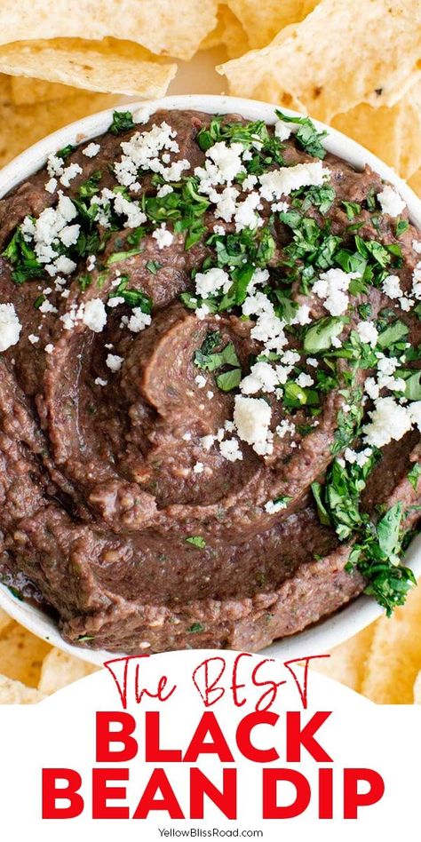 Black Bean Dip Recipe, Bean Dip Recipe, The Defined Dish, Defined Dish, Bean Dip Recipes, Black Bean Dip, Bean Dip, Dip Recipe, Appetizer Dips