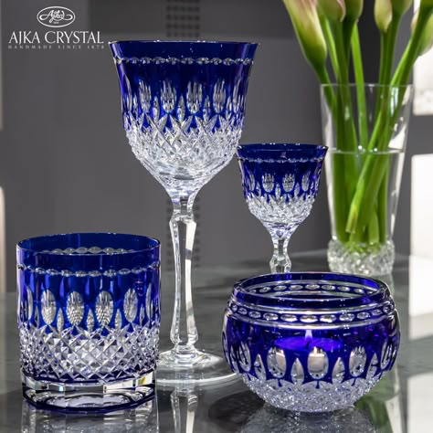 Visit our webshop and check out our selection.🤍 www.ajka-crystal.com . . . #ajkacrystal #ajkacrystalhungary #home #decorations #homeanddecor #homeanddecorations #ajkacrystalmoments #handmade #1878 #budapest #hungary #crystal #crystalware #ajkacrystalofficial Cobalt Glassware, Crystal Glassware Antiques, Vintage Furniture Design, Cobalt Blue Vase, Blue Glassware, Blue Things, Cobalt Glass, Bohemian Crystal, Crystal Glasses