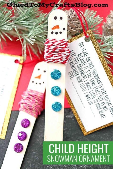 Class Christmas Ornaments Diy, Picture Keepsake Ideas, Simple Ornaments For Kids To Make, Holiday Keepsake Crafts Kids, Classroom Christmas Crafts 2nd Grade, Kindergarten Keepsakes, Student Gifts For Parents, Diy Keepsake Ornaments, Popsicle Stick Snowman