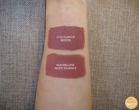 Maybelline Creamy Mattes in Touch of Spice and Nude Nuance - Ichi Pestano Maybelline Nude Nuance, Maybelline Touch Of Spice, Maybelline Creamy Matte Lipstick, Old Rose Color, Touch Of Spice, Maybelline Lipstick, Brown Lipstick, Rose Lipstick, Fall Color Palette