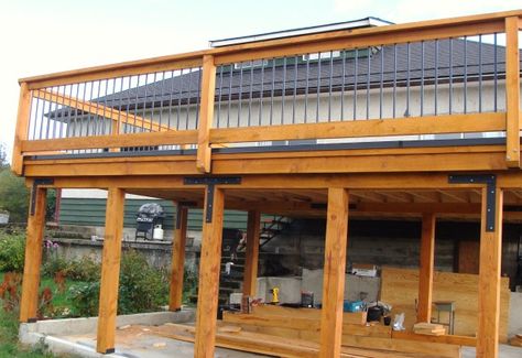 Deck Carport, Pergola Extension, Car Ports, Pergola Shade Cover, Carport Patio, Laying Decking, Patio Grill, Car Port, Shade House