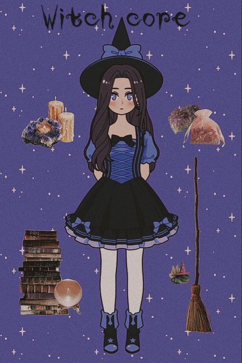 Witch core outfit Witch Drawing Easy, Witch Core Outfits, Lily Diary, Witch Drawing, Witch Core, Dti Outfits, Dress Design Sketches, Cute Kawaii Drawings, Drawing Easy