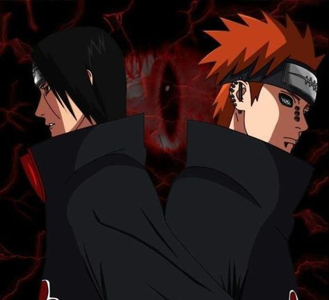 Itachi and Pain Pain Yahiko, Uchiha Sharingan, Sasuke Uchiha Sharingan, Pain Naruto, Naruto And Sasuke Wallpaper, Abstract Art Wallpaper, Naruto Wallpaper, Naruto And Sasuke, Itachi Uchiha