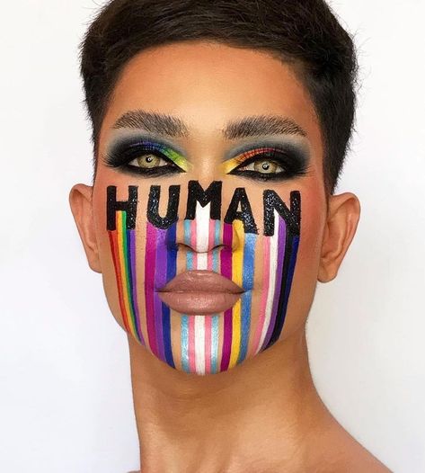 Pride Makeup Ideas, Pride Looks, Rainbow Face Paint, Pride Makeup, Face Art Makeup, Chic Makeup, Photographie Portrait Inspiration, Fit Bodies, Dramatic Makeup