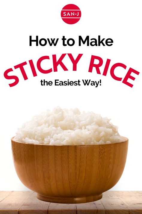 Craving sticky rice? You don't need to get takeout to enjoy this great rice. Learn how you can make sticky rice at home in the easiest way possible! #Rice #StickyRice #HowTo #HomeCooking #HomemadeMeals #AsianDishes #AsianCuisine Sticky White Rice Recipe, Japanese Sticky Rice, Make Sticky Rice, Rice In A Rice Cooker, Sweet Sticky Rice, White Rice Recipes, Rice On The Stove, Dry Rice, Perfect Rice