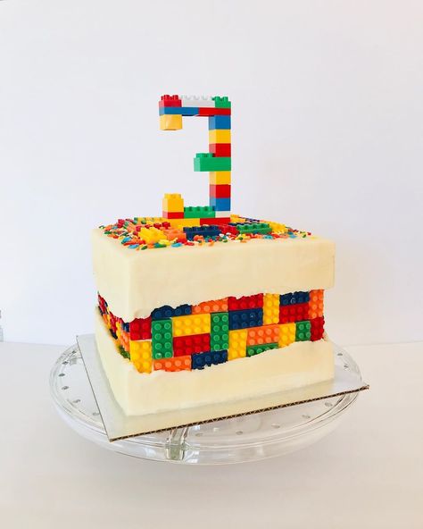 Kid Cakes, Lego Birthday Cake, Lego Cake, Lego Birthday, Lego Party, Kids Cake, A Rainbow, Truffles, Cupcake Cakes