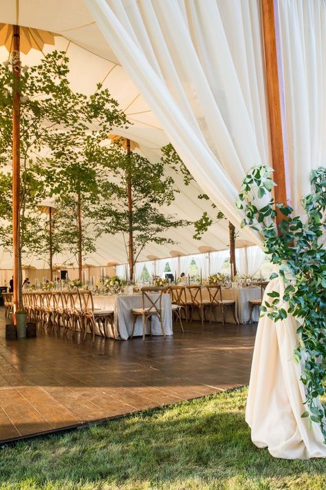 KD&J Botanica Connecticut Estate Wedding Connecticut Wedding Venues, Wedding Tent Decorations, Wedding Tree Decorations, Outdoor Tent Wedding, Tent Wedding Reception, Tent Decorations, Theme Nature, Tent Reception, Wedding Lanterns