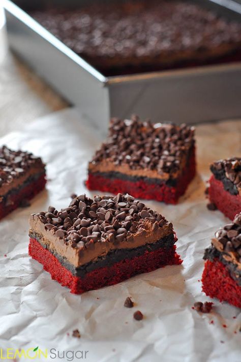 Red Velvet Truffle Brownies Oreo Truffle Brownies, Red Velvet Brownies Recipe, Truffle Brownies, Red Velvet Truffles, Oreo Truffle, Velvet Brownies, Red Velvet Brownies, Resep Brownies, Jesus Mother