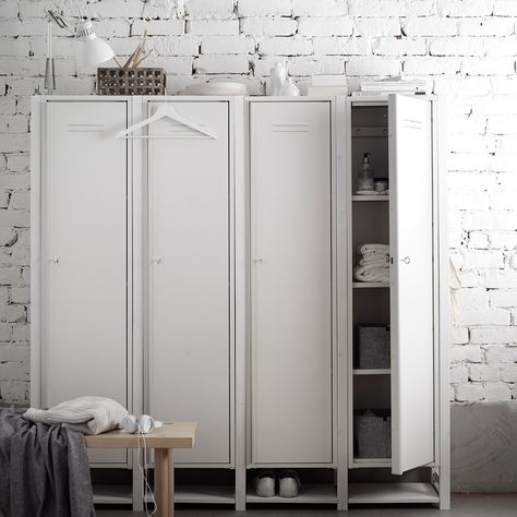 A new feature for an old favourite, as IVAR turns 50 it gets an update with an industrial touch. These minimalist metal cabinets are a… Ikea Metal Cabinet, Coastal Minimalist Decor, Minimalist Living Room Apartment, Ikea Uk, Metal Cabinets, Minimalist Shelves, Minimalist Bedroom Decor, Minimalist Home Office, Ikea Ivar