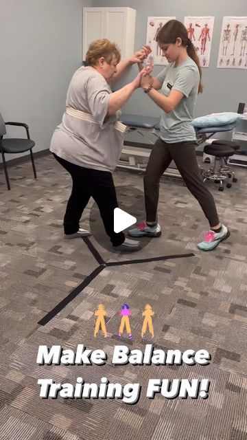 Empower Physical Therapy on Instagram: "🌟 Patient Spotlight 🌟   A highly effective and FUN way to work on balance, dual tasking, endurance (and so much more) is through dancing!   Here, one of our Wichita State Student PT’s, Kara, is taking our lovely client through a series of stepping exercises to prepare her for the finale - the Cupid Shuffle!   Physical Therapy doesn’t have to be boring or monotonous, finding ways to get people up and moving doesn’t have to be complicated.   So turn up the tunes and bring out your dance moves! 💃🏼" Physical Therapy Group Ideas, Group Physical Therapy Activities For Seniors, Group Therapy Activities, Cupid Shuffle, Physical Therapy Student, Physical Therapy Exercises, Step Workout, Exercise Routines, Activities For Adults