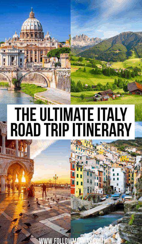 Italy Road Trip Itinerary, Italy Road Trip, Italy Road, Driving In Italy, Ultimate Road Trip, Italy Itinerary, Explore Italy, Italy Travel Tips, Italy Travel Guide