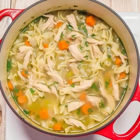 Chicken Noodle Soup With Fine Egg Noodles, Chicken Noodle Soup Without Chicken, Chicken Noodle Soup Using Rotisserie, Old Fashioned Chicken Noodle Soup, Ultimate Chicken Noodle Soup, Spiral Noodles, Sauce For Salmon, Cabbage Roll Soup, Pork Salad