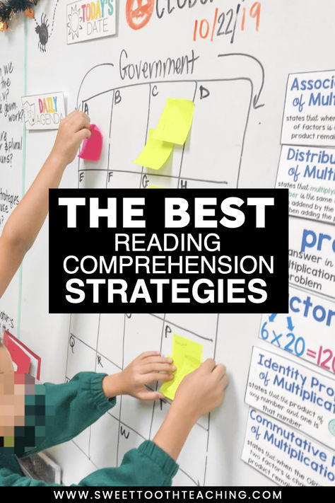 Reading comprehension is a complicated skill for students to master in elementary school. If your students are struggling with mastering all of the comprehension skills that they need to be successful in 2nd, 3rd, or 4th grade, these reading strategies and lesson plan ideas are what you need as a teacher. Use these reading comprehension lesson ideas to help your students grow this year. How To Teach Comprehension Skills, Guided Reading Activities 3rd, Reading Extension Activities 3rd Grade, Reading Lessons 2nd Grade, Reading 3rd Grade Activities, Reading Lesson Plans 3rd Grade, 2nd Grade Reading Comprehension Games, Rooted In Reading Second Grade, Elementary Tutoring Ideas