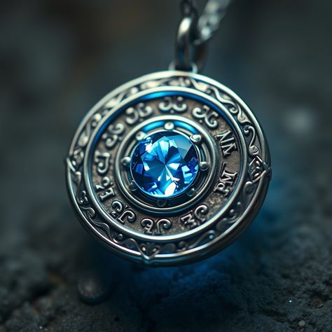 Discover the elegant Moonweaver's Amulet, a stunning piece of elven jewelry infused with celestial magic. Perfect for those seeking to enhance their insight and shield against dark forces. #DungeonsAndDragons #FantasyJewelry #MoonweaversAmulet #ElvenArtifacts #MoonlightMagic #TabletopRPG Dnd Necklace, Blue Amulet, Magic Amulet, Celestial Magic, Elven Jewelry, Ear Cuff Earings, Crafts Jewelry, Tabletop Rpg, Diy Crafts Jewelry