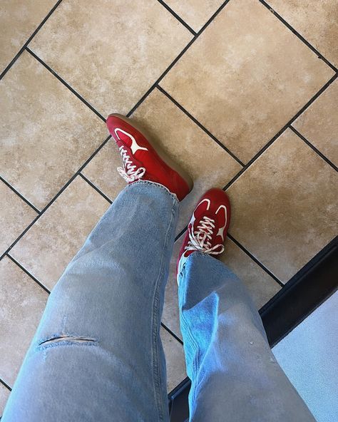 Might just wear these @alohas sneakers all summer, I’m in love! I picked them up in a few other colors too and they’re the perfect pop of color. . . . #redsneakers #red #ootd #shoes #sneakers #sneakerhead #redshoes #outfitoftheday #jeans #shoesaddict #shoeslover #shoestagram Red Casual Sneakers For Streetwear, Trendy Red Sneakers For Streetwear, Red Leather Sneakers For Streetwear, Breathable Red Sneakers For Streetwear, Retro Red Sneakers For Streetwear, I Pick, Red Sneakers, Red Shoes, Sneaker Head