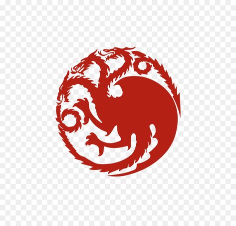 Game of Thrones House Targaryen Crest Symbol House Of The Dragon Symbol, House Targaryen Tattoo, Game Of Thrones Houses Symbols, Game Of Thrones Symbols, Targaryen Symbol, Targaryen Logo, Game Of Thrones House Targaryen, House Symbol, Targaryen House