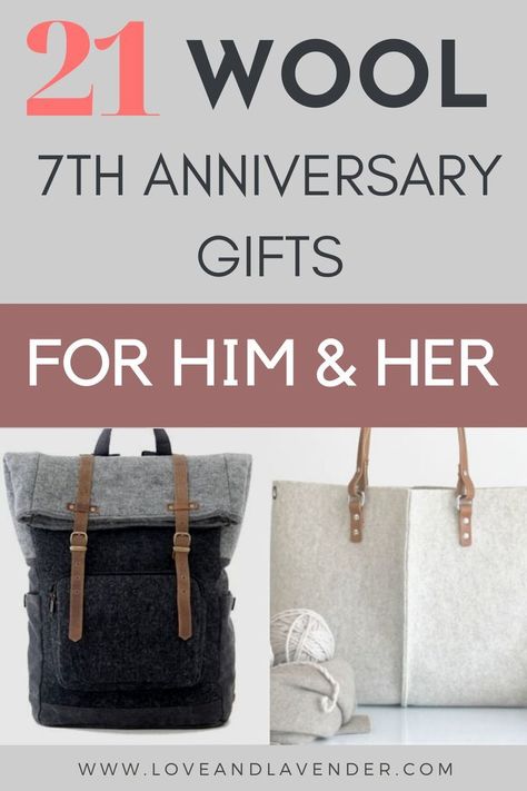 Celebrate your 7th anniversary with a unique wool gift! We've put together our favorite ideas for him and her to get you started.  #anniversarygiftideas #weddinganniverasry #anniversarygifts #woolanniversarygifts Copper Anniversary Gifts For Him, Wool Anniversary Gifts, Anniversary Gifts For Him Diy, 7th Wedding Anniversary Gifts, Anniversary Ideas For Her, Wedding Anniversary Gifts For Him, Bday Gift For Boyfriend, 7 Year Anniversary Gift, Chistmas Gift