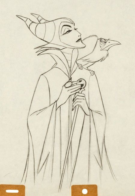 Character sketch of Maleficent from Disney's SLEEPING BEAUTY Maleficent Drawing, Beauty Drawing, Drawing Disney, Sleeping Beauty Maleficent, Disney Concept Art, Disney Sketches, Disney Sleeping Beauty, Cartoon Sketches, Arte Inspo