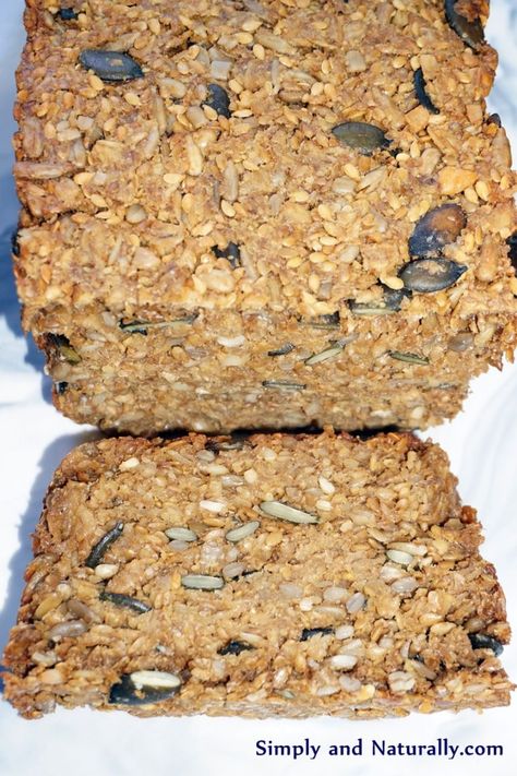 Bread Without Flour, Use Sourdough Starter, Flourless Bread, Seeded Bread Recipes, Oatmeal Bread, Bread Alternatives, Seed Bread, Lean Belly Juice, Belly Juice