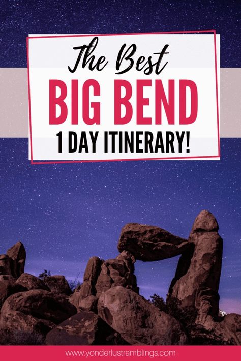 One Day in Big Bend National Park Itinerary Big Bend National Park Itinerary, Texas Hiking Trails, Big Bend National Park Texas, Texas Trip, Camping In Texas, National Park Itinerary, Texas State Parks, Texas Destinations, Hiking Snacks