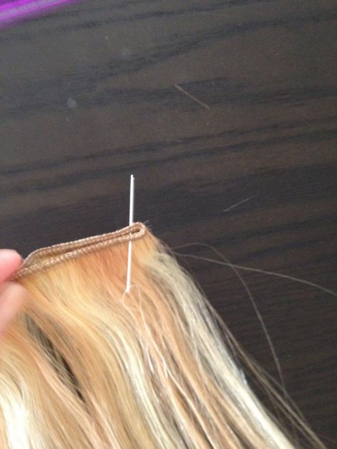 How to sew your own Extensions | blonde-empireblog Sally Beauty Supply Hair Color, Empire Hair, Hair Extensions Tutorial, Sew In Extensions, Diy Hair Extensions, Best Human Hair Extensions, Strawberry Blonde Highlights, Sew In Hair Extensions, Hair Extensions For Short Hair