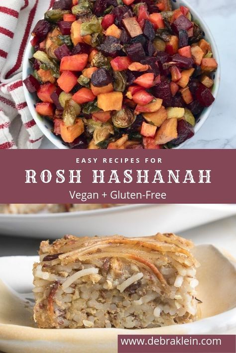 Easy Recipes for Rosh Hashanah.  Healthy alternatives to some of your favorite traditional foods for the Jewish New Year.  No need to compromise on family traditions or your health.... Apples, Honey, Vegetarian and Vegan.  Desserts that are refined sugar-free and gluten-free too. Healthy side dishes and festive salads.  Your one stop shop for Rosh Hashana recipes.    #roshhashanah #roshhashana #jewishnewyear #healthyfood Rosh Hashana Recipes, Rosh Hashanah Recipes, Healthy Vegan Dinner, Jewish New Year, Rosh Hashana, Everyday Dishes, Healthy Side, Healthy Holidays, Jewish Recipes