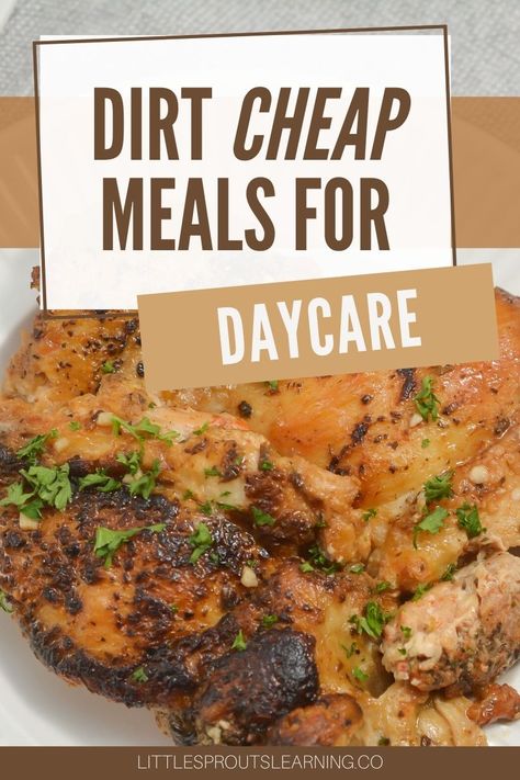 Cacfp Lunch Ideas, Food Program Meals Daycare, Daycare Lunch Menu Ideas, Meals For Daycare, Shredded Chicken Dishes, Care Meals, Daycare Meals, Dirt Cheap Meals, Cheap Lunch