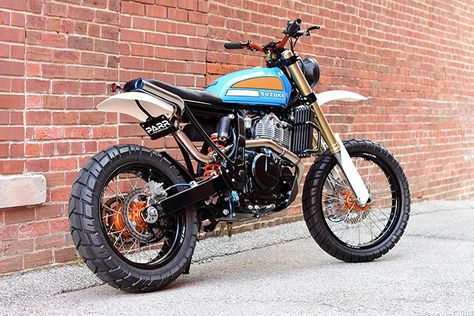 RETRO SCRAMBLER : Suzuki DR650 by Parr Motorcycles - Pipeburn Tw 125, Suzuki Dr650, Enduro Vintage, Cb 450, Dr 650, Honda Scrambler, Tracker Motorcycle, Moto Scrambler, Scrambler Custom