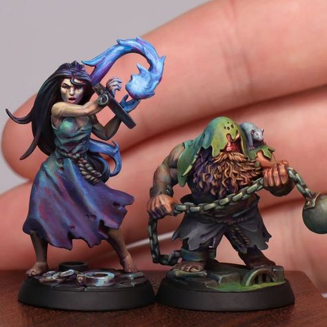 Miniature Figure Painting, Dnd Miniatures Painting, Artisan Guild Miniatures, Miniature Figures Fantasy, Dungeons And Dragons Figures, Warhammer Miniatures Painting, Grimdark Miniatures, Dnd Crafts, Fantasy Figurine