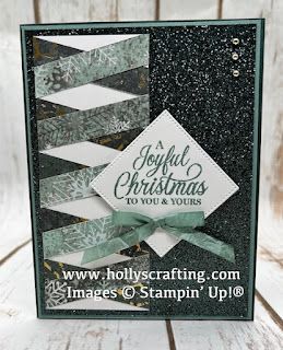 Stampin Up Fractured Christmas Cards, Twisted Ribbon Cards, Twisted Ribbon Card Technique, Twisted Ribbon Card, Christmas Boughs, Fractured Cards, Stamping Techniques Card Tutorials, Braided Ribbon, Twisted Ribbons