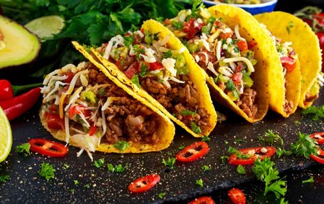 Make your own Del Taco beef tacos for big celebrations or a party of one. Learn how to recreate this hearty dish with this easy recipe. Meet Recipe, Braised Chicken Breast, Beef Tacos Recipes, Authentic Mexican Recipes, Del Taco, Resep Salad, Best Mexican Recipes, Salad Recipes For Dinner, Taco Meat