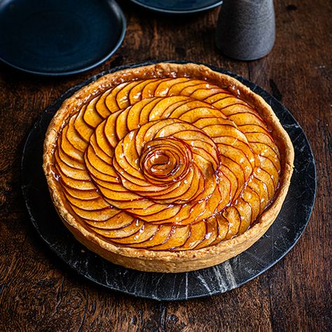 Prue Leith's Tarte Aux Pommes - The Great British Bake Off Rough Puff, Prue Leith, Rough Puff Pastry, Ripe Pears, Lemon Bar, British Baking Show, Apple Jam, Lemon Syrup, The Great British Bake Off