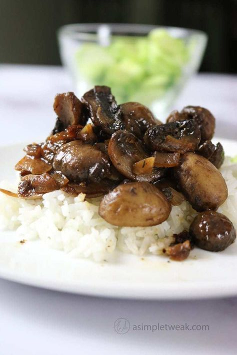 Mushroom Adobo Filipino-Style Recipe is so easy to make in just 15 minutes and a few simple ingredients you will be enjoying a tasty dinner.  This vegetarian dish is absolutely […] The post Mushroom Adobo Filipino-Style Recipe appeared first on A Simple Tweak. Chicken Adobo Filipino, Adobo Filipino, Easy Quinoa Salad, Vegetarian Pasta Salad, Yummy Vegetable Recipes, Chicken Adobo, Adobo Recipe, Filipino Style, Mushroom Recipe