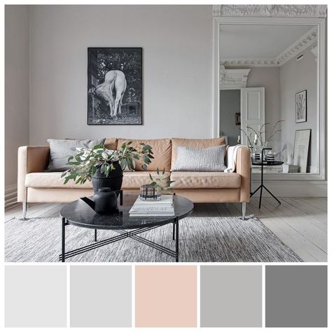 Bedroom Ideas For Small Rooms Women, Apartment Color Schemes, Tattoo Modern, Color Palette Interior Design, Interior Design Color Schemes, Color Palette Living Room, Grey Interior Design, Bedroom Colour Palette, Gray Walls