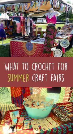 What To Crochet For Summer Craft Fairs | Gleeful Things Crochet For Summer, Sell Crochet, What To Crochet, Crochet Craft Fair, Selling Crafts, Summer Fair, Fall Crochet, Craft Fair Displays, Summer Craft