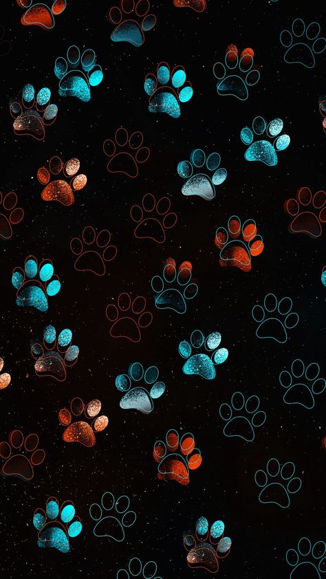 Dog Background Wallpapers, Paw Print Wallpaper, Paw Print Background, Paw Wallpaper, Dog Background, Puppy Wallpaper, Spirit Animal Art, Cat Paw Print, Wallpaper Doodle