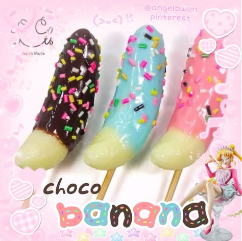 Brownies Aesthetic, Choco Banana, Cosmic Brownies, Kawaii Dessert, Cute Snacks, Cute Core, Kawaii Food, Cute Desserts, Croquettes