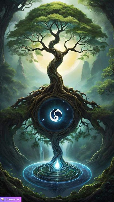 Journey Tattoo, Angel Oak, Energy Meditation, Tree Of Life Art, Mystical Places, Sacred Tree, Tree Artwork, Spiritual Artwork, Peace Art