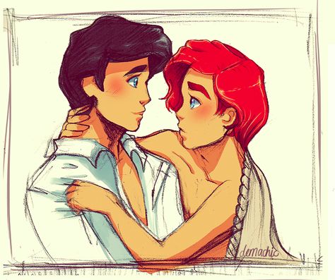 yaoi el sirenito Disney Gender Swap, Gender Bent Disney, Disney Amor, Disney Gender Bender, Belle Cosplay, Disney Fanart, Disney Princes, Disney Boys, Disney Fan