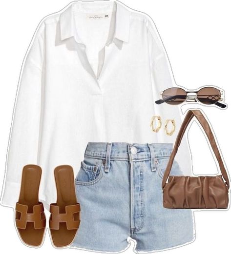 Old Money Work Outfits Summer, Brown Sandals Outfit, Chic Clothing Style, Classic Style Outfits, Europe Outfits, Sandals Outfit, Summer Fashion Outfits, Brown Sandals, Fall Fashion Outfits