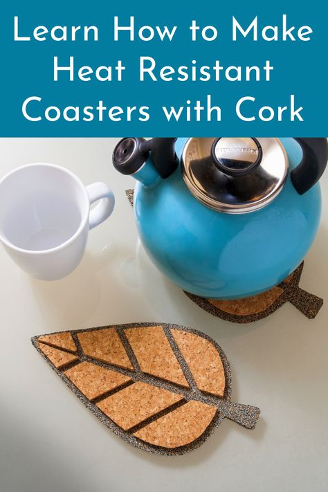 Cork Sheet Crafts Diy, Cork Trivet Ideas, Cork Projects Ideas, Cork Sheet Crafts, Cork Trivet Diy, Diy Trivet, Cork Trivets, Trivets Diy, Fall Crafts For Adults