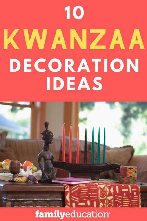 Diy Kwanzaa Decorations, Kwanzaa Crafts, Kwanzaa Decorations, Black Gift Tags, Kwanzaa Principles, Kwanzaa Gifts, Unique Dinner, Happy Kwanzaa, Homemade Holiday