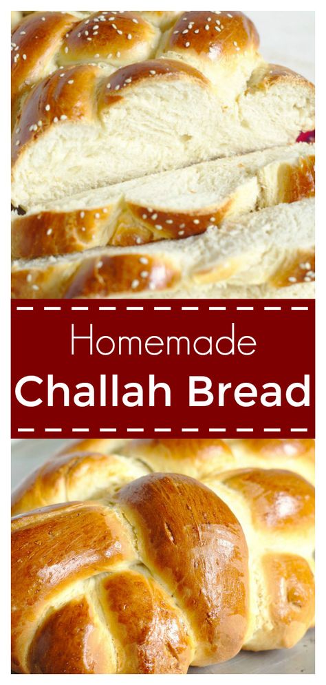 Bread Challah, Jewish Bread, Challah Bread Recipes, Milk Bread Recipe, Pudding Chia, Pembuat Roti, Pane Dolce, Braided Bread, Cloud Bread