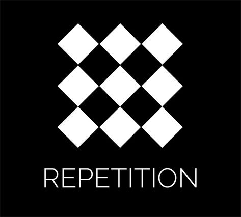 repetition Repetition In Graphic Design, Principle Of Design Repetition, Repetition Graphic Design, Principles Of Design Repetition, Repetition Examples, Basic Design Principles, Design Fundamentals, Geometric Design Art, Simple Designs To Draw